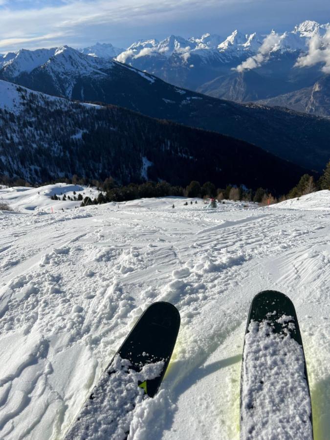 Cosy Studio For 4 Near Ski Lift, Melezes K22 Veysonnaz Bagian luar foto